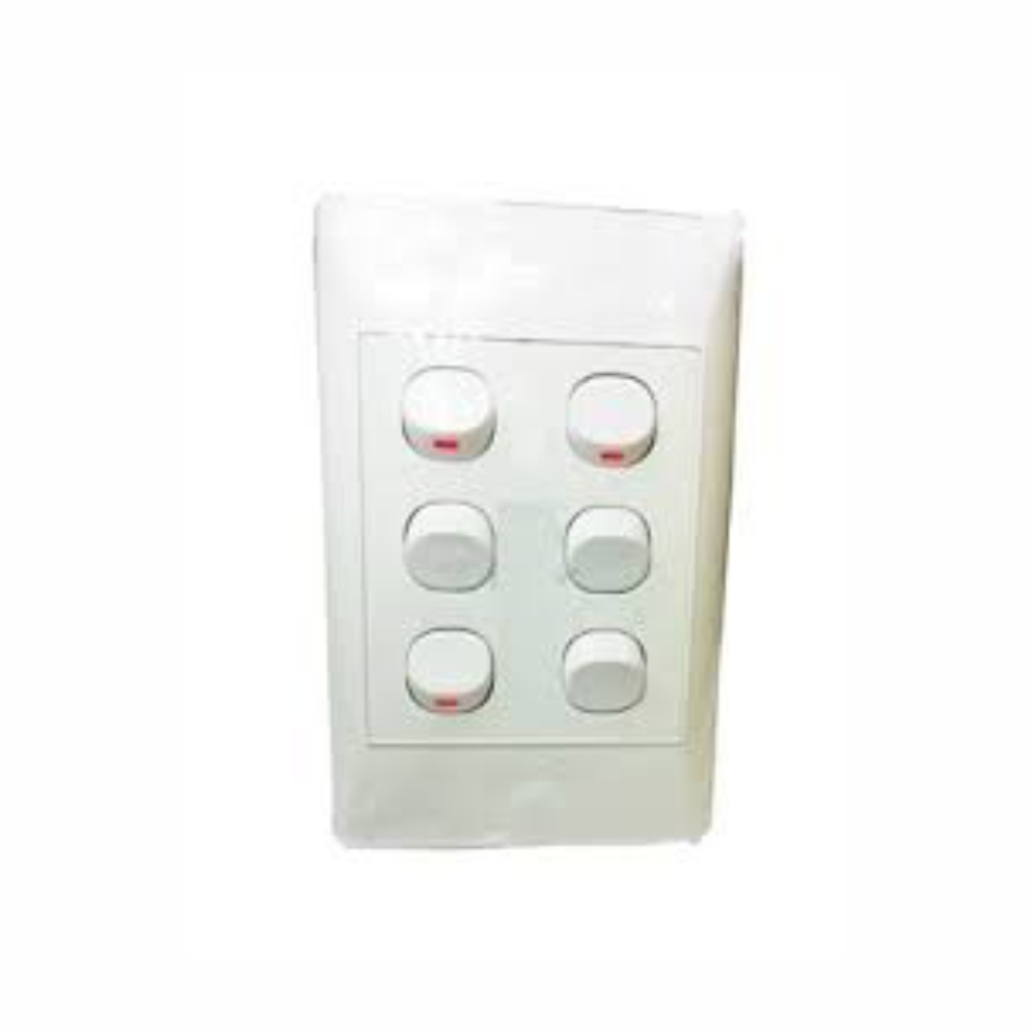 6 Lever Wall Switch – Footprints Supplies